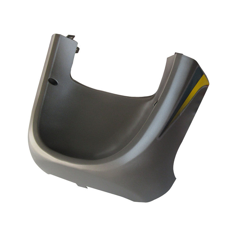 Lower Cover Fit For Hero Pleasure Type-3  Matte Titanium Grey/ Yellow