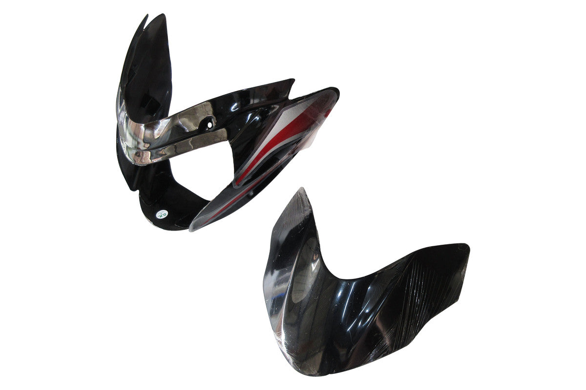 Headlight Visor Fit For Bajaj XCD 135 Black ( Red Sticker)