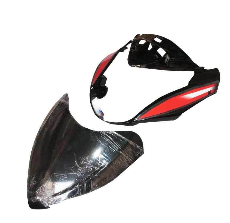 Headlight Visor Fit For Hero Glamour Type-7 Black( Red Sticker)