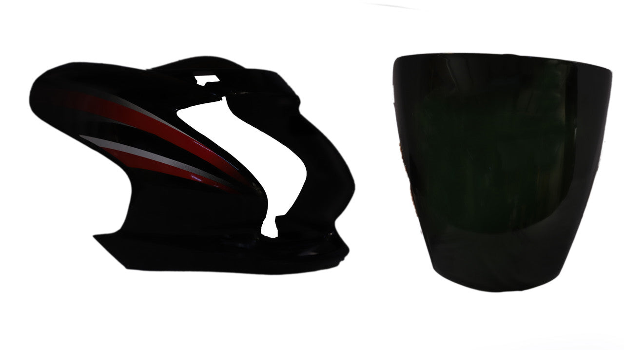 Headlight Visor Fit For Hero Passion Pro Type-4 Black