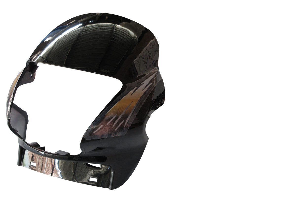 Headlight Visor Fit For Hero Passion Black (Golden Sticker)