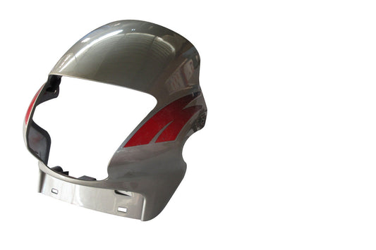 Headlight Visor Fit For Hero Passion Plus Tornado Grey (Red Sticker)