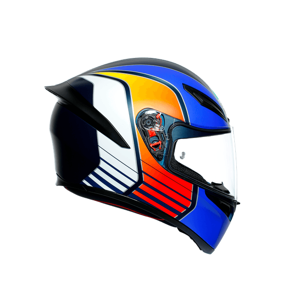 AGV HELMET - K1 MULTI ECE DOT - POWER MATT DARK BLUE/ORANGE/WHITE