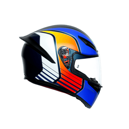 AGV HELMET - K1 MULTI ECE DOT - POWER MATT DARK BLUE/ORANGE/WHITE