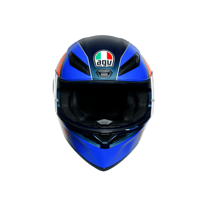 AGV HELMET - K1 MULTI ECE DOT - POWER MATT DARK BLUE/ORANGE/WHITE