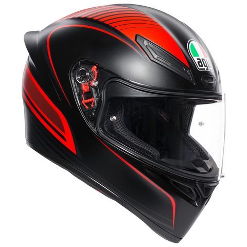 AGV K1 Warmup Matt Black Red Helmet