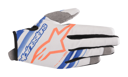 Alpinestar Radar Mx Glove cool Grey Blue Orange fluro