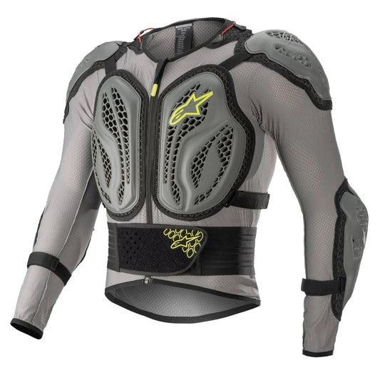 ALPINESTARS BIONIC ACTION JACKET DARK GRAY ASH GRAY YELLOW FLUO