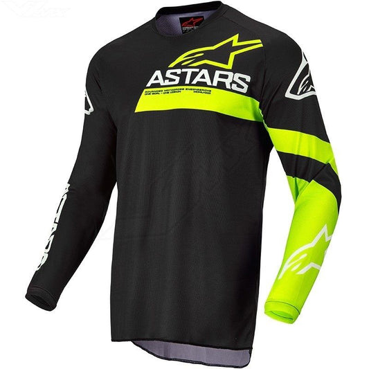 Alpinestars Fluid Chaser Jersey Black Yellow Fluo