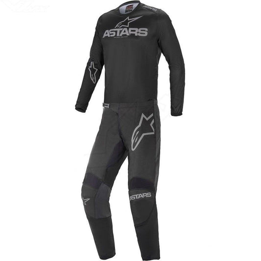 Alpinestars Fluid Graphite Jersey Pant Set Black Dark Grey