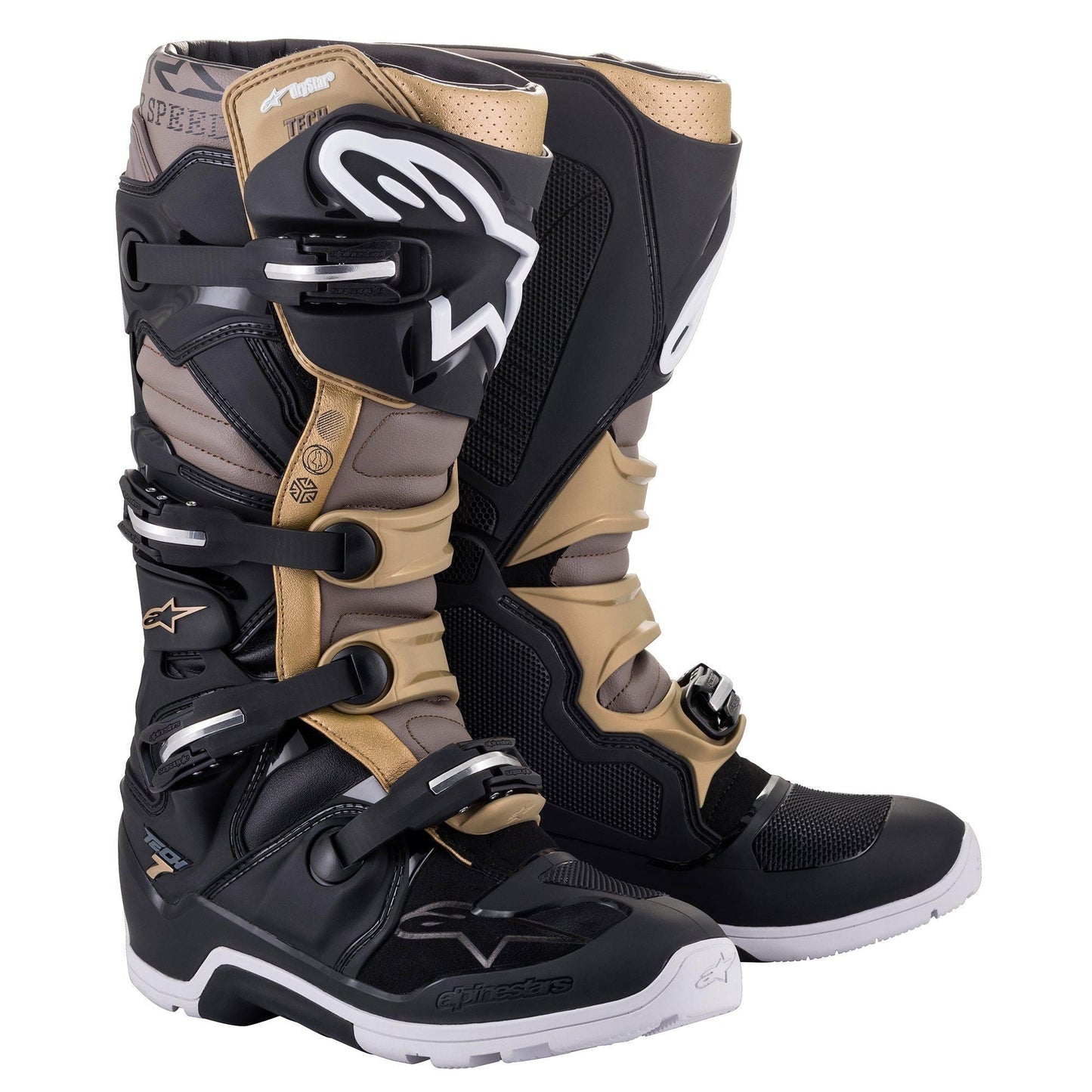 ALPINESTARS TECH 7 DRYSTAR® ENDURO BOOTS BLACK GREY GOLD