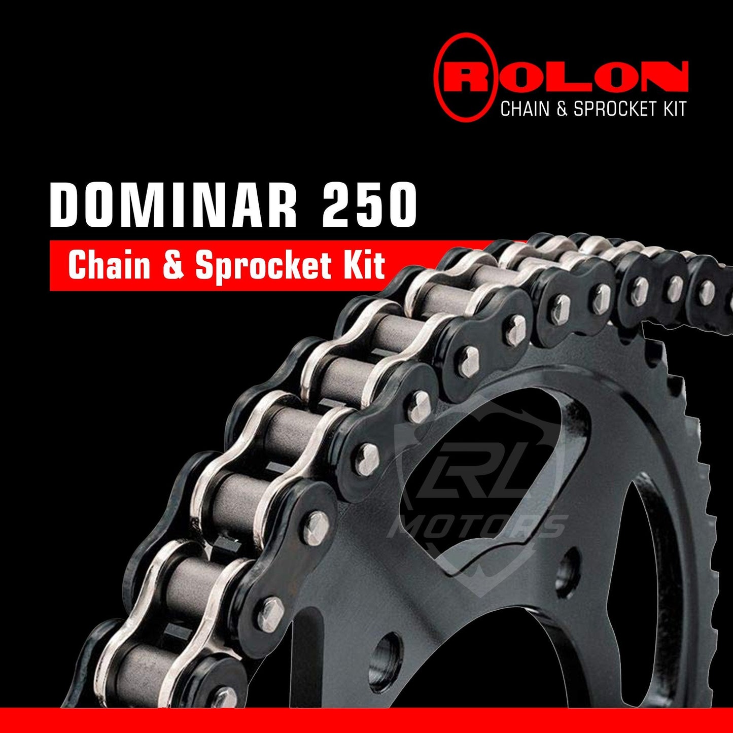 Bajaj Dominar  250cc Rolon Chain & Sprocket Kit