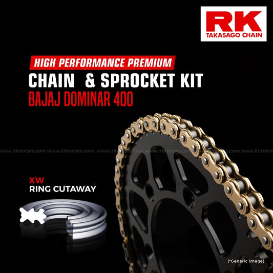 Bajaj Dominar 400 RK Brass Chain & Sprocket Kit