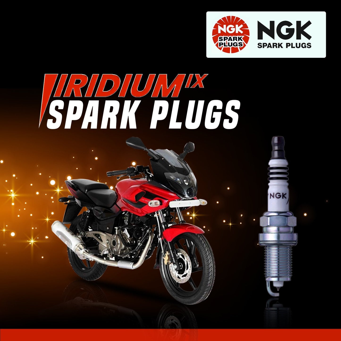 Bajaj Pulsar 220/ 220F NGK Iridum Spark Plug Kit