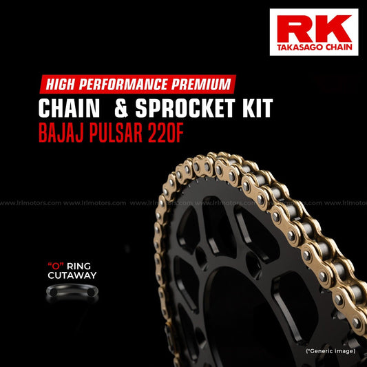 Bajaj Pulsar 220 F RK Brass Chain & Sprocket Kit