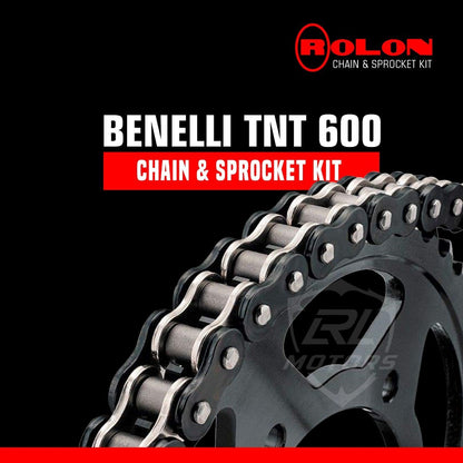 Benelli TNT 600 Rolon Chain & Sprocket Kit (BRASS)