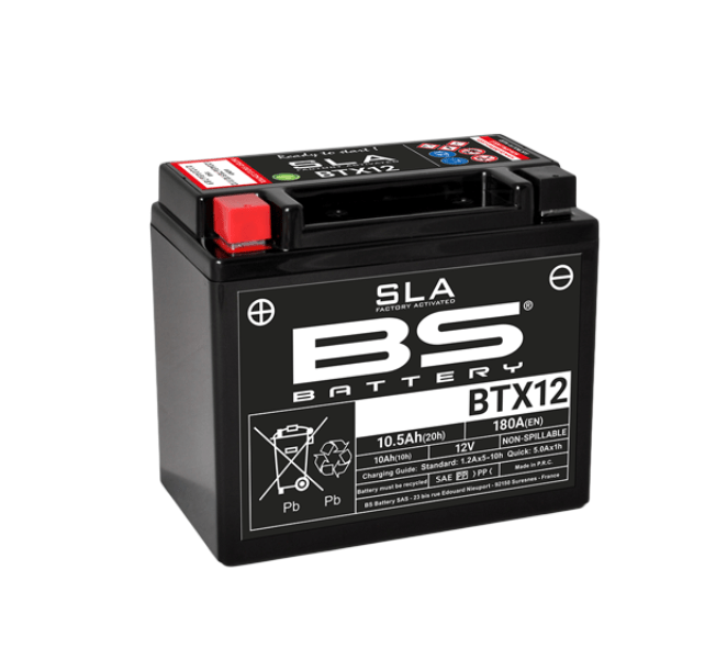 BS BATTERY Kawasaki Versys 650 BTX12 SLA