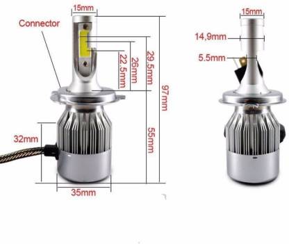 AutoPowerz LED Headlight For Maruti Suzuki, Mahindra, Volkswagen, Hyundai, Honda Universal For Car