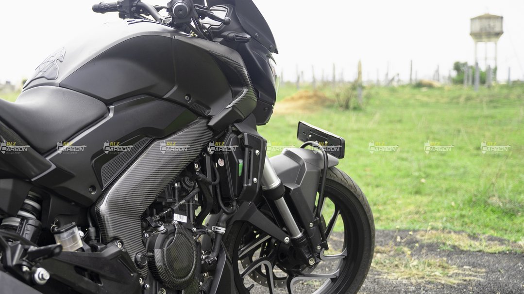 Carbon Fiber Frame Covers for Bajaj Dominar