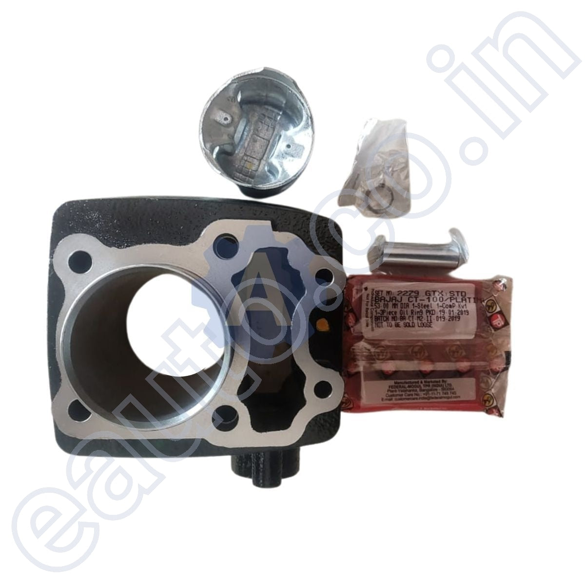 Genuine Engine Block Kit for Bajaj CT 100 | Boxer CT | (Bore Piston or Cylinder Piston)