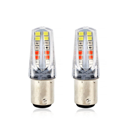 Universal 4 Color LED Tail Light/Parking Bulbs (12V, 5W) Pack of 2 for Bikes