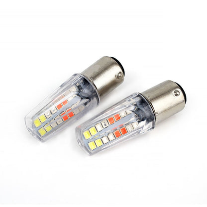 Universal 4 Color LED Tail Light/Parking Bulbs (12V, 5W) Pack of 2 for Bikes