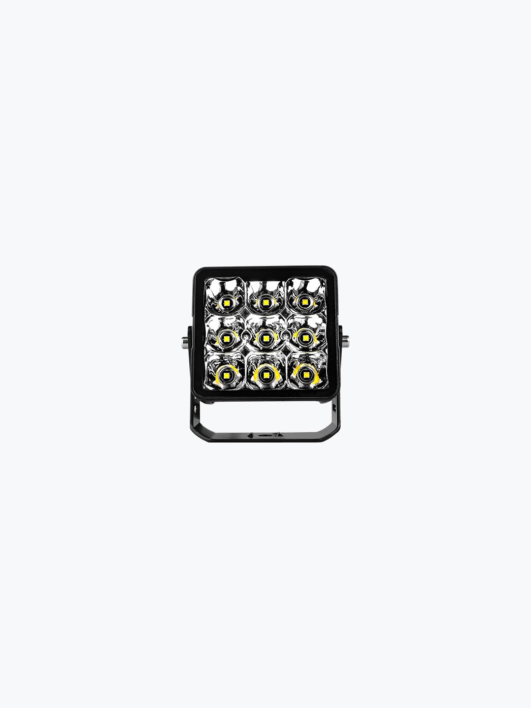 70W HJG 9 LED Bezel Less Square White Fog Light (9V-36V, DC) Universal for All Vehicles (Pack Of 1)