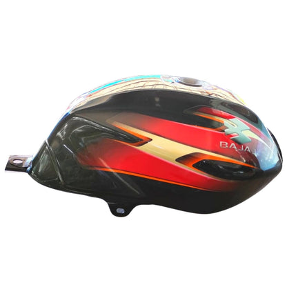 ENSONS Fuel Tank for Bajaj Discover 125 ( Black Red Petrol Tank or Tanki)