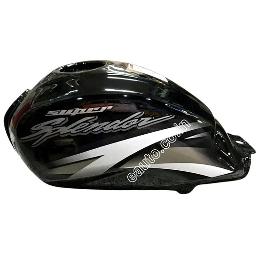 ENSONS Fuel Tank for Hero Super Splendor BS4 | Black & Grey