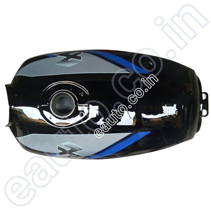 Ensons Petrol Tank for Bajaj CT 100 (Black/Blue)