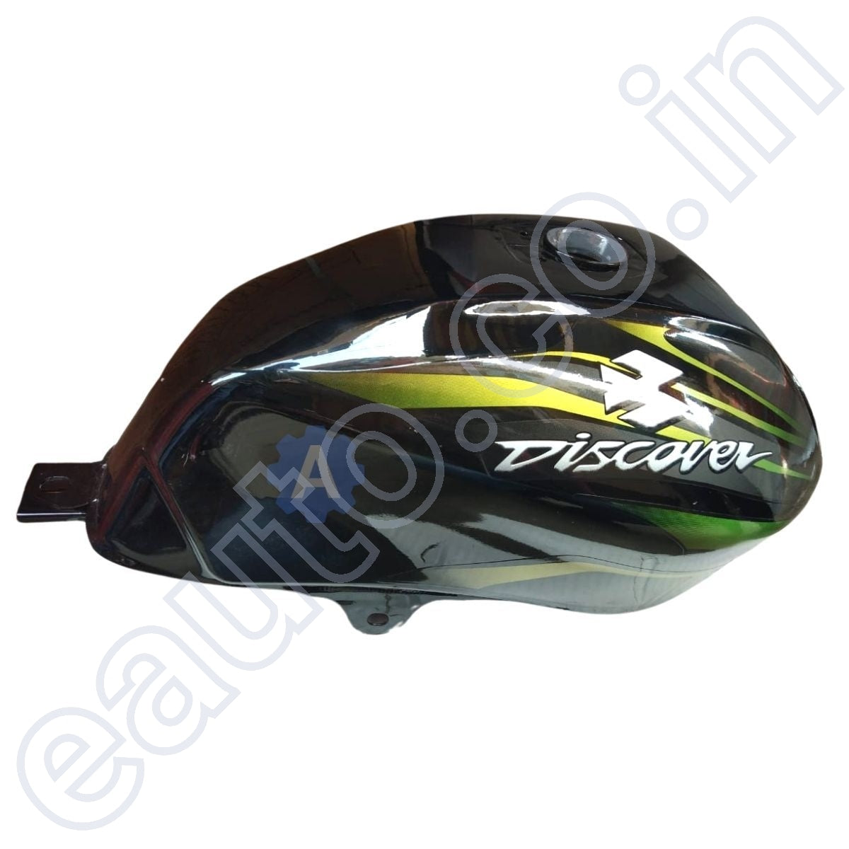 Ensons Petrol Tank for Bajaj Discover 100/ 125 New Model/ 150 (Black/Green 3D)