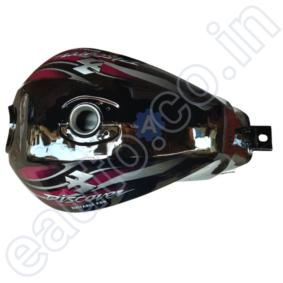 Ensons Petrol Tank for Bajaj Discover 100/ 125 New Model/ 150 (Black/Purple)