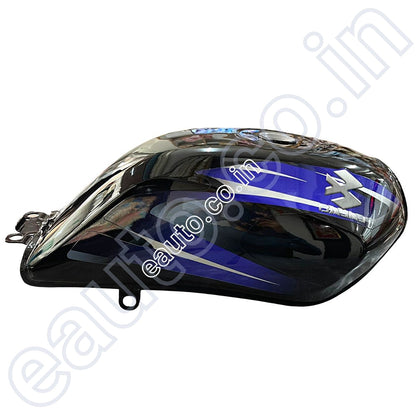 Ensons Petrol Tank for Bajaj Platina 100 | Black/Blue