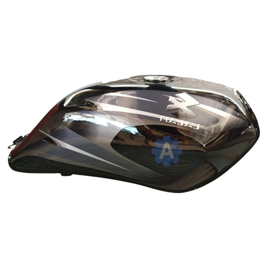 Ensons Petrol Tank for Bajaj Platina 100 (Black/Grey)