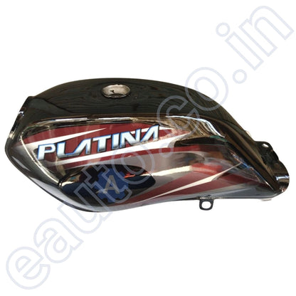 Ensons Petrol Tank for Bajaj Platina 100 New Model (Black/Maroon)