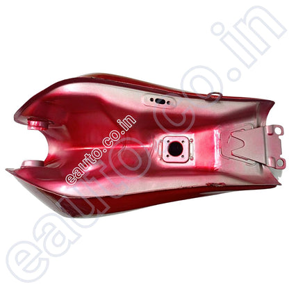 Ensons Petrol Tank for Bajaj Platina 100 (Red/Silver)