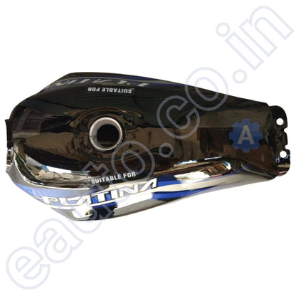 Ensons Petrol Tank for Bajaj Platina 125 (Black/Blue)