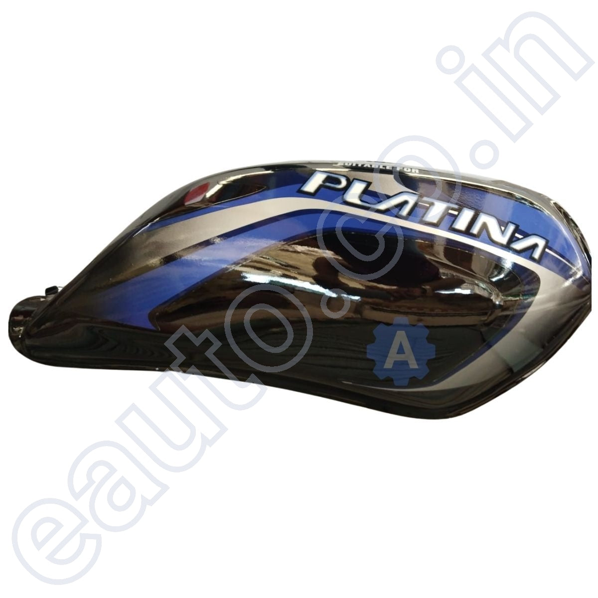 Ensons Petrol Tank for Bajaj Platina 125 (Black/Blue)