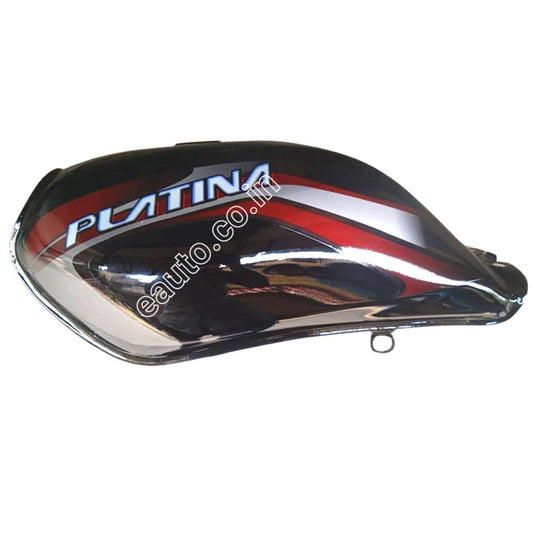 Ensons Petrol Tank for Bajaj Platina 125 (Black/Maroon)