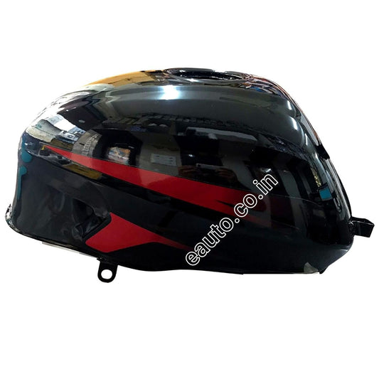 Ensons Petrol Tank for Bajaj Pulsar 150/180 BS3  UG6 with Monogram | Black & Red