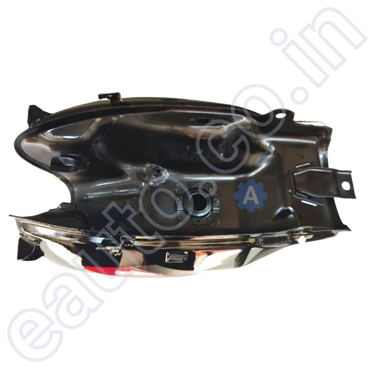 Ensons Petrol Tank for Bajaj XCD 135 | Black with Red Sticker