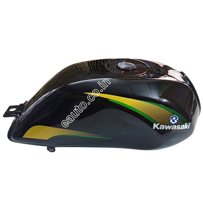 Ensons Petrol Tank for Kawasaki Bajaj Caliber 115 | Black | 2004-2006 Model