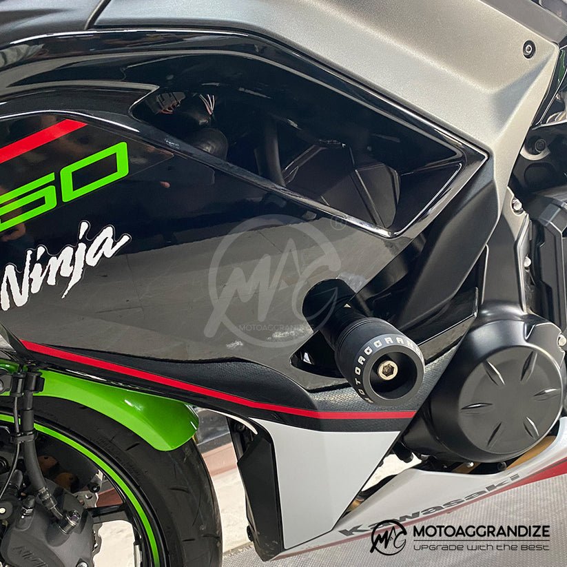 Kawasaki Ninja 650 and Z 650  Motoaggrandize Frame Sliders/Crash Protectors