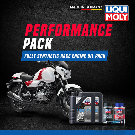 Bajaj V engine oil Performance pack