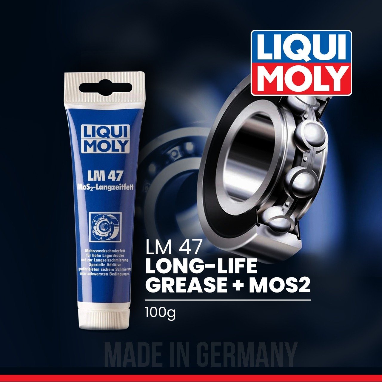 LM 47 LONG-LIFE GREASE + MOS2 ( 100G)