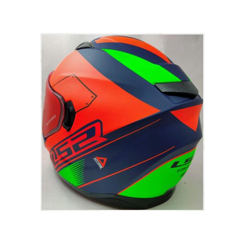 LS2 FF320 Stream Evo Stash Matt Navy Blue Orange Full Faced Helmet