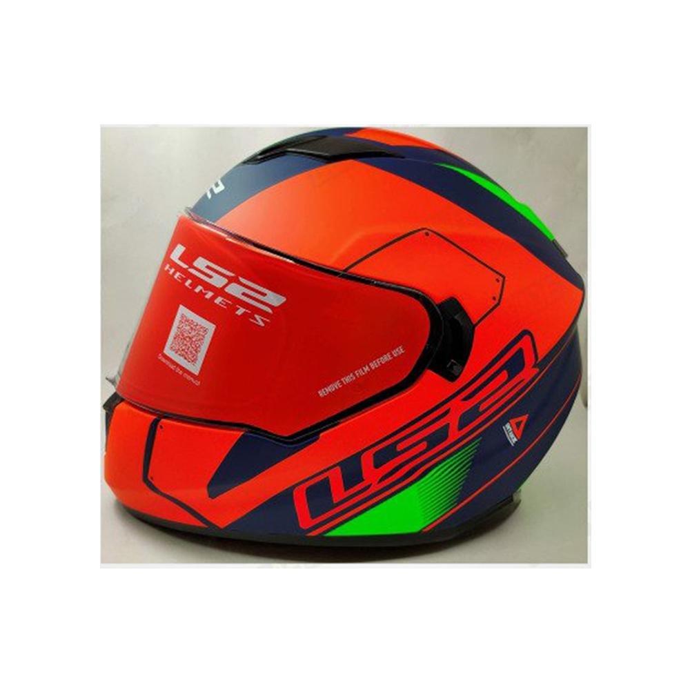 LS2 FF320 Stream Evo Stash Matt Navy Blue Orange Full Faced Helmet