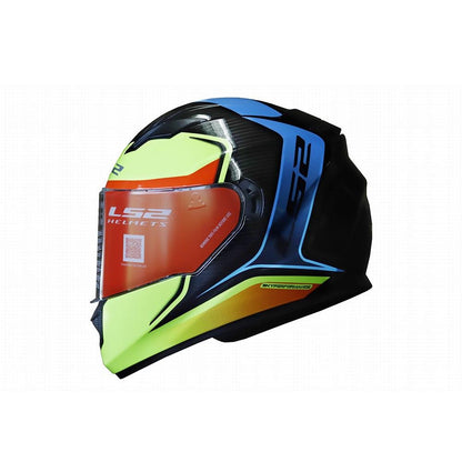 LS2 HELMET -  FF320 FLAUX BLACK NEON YELLOW  HELMETS