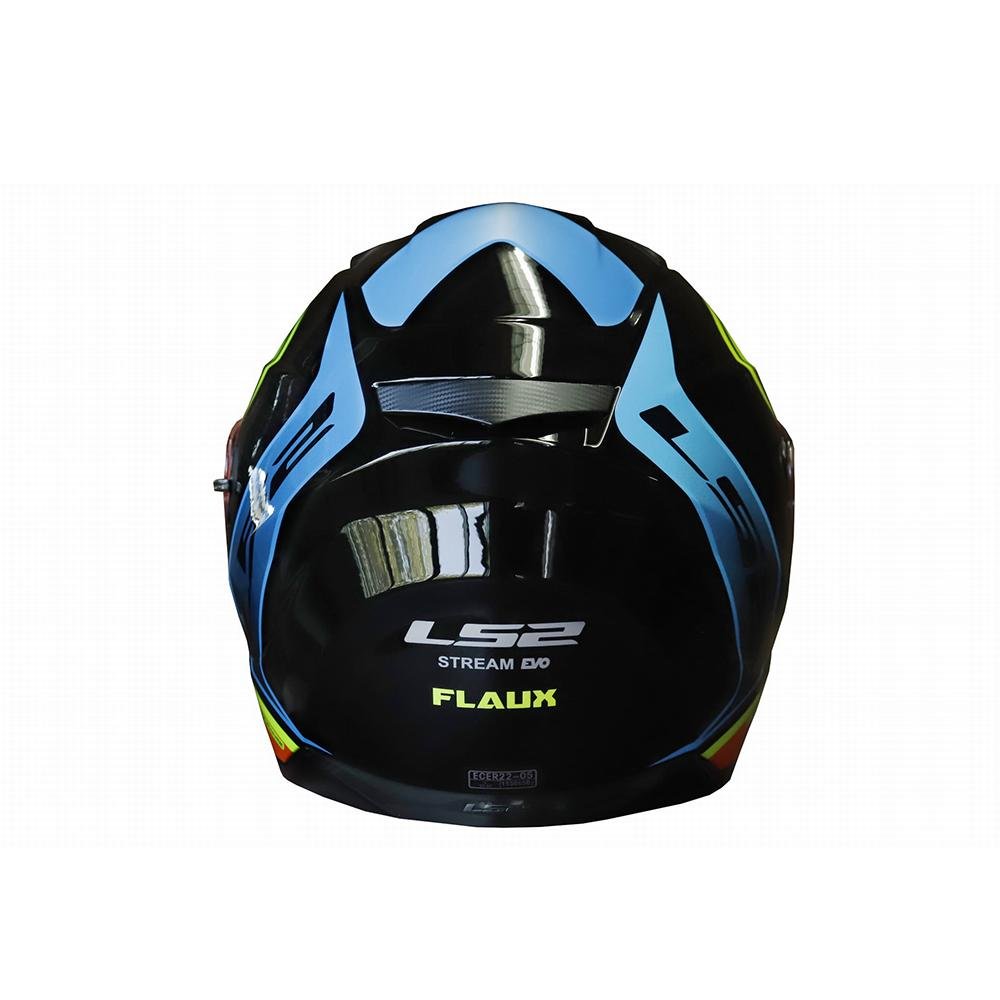 LS2 HELMET -  FF320 FLAUX BLACK NEON YELLOW  HELMETS