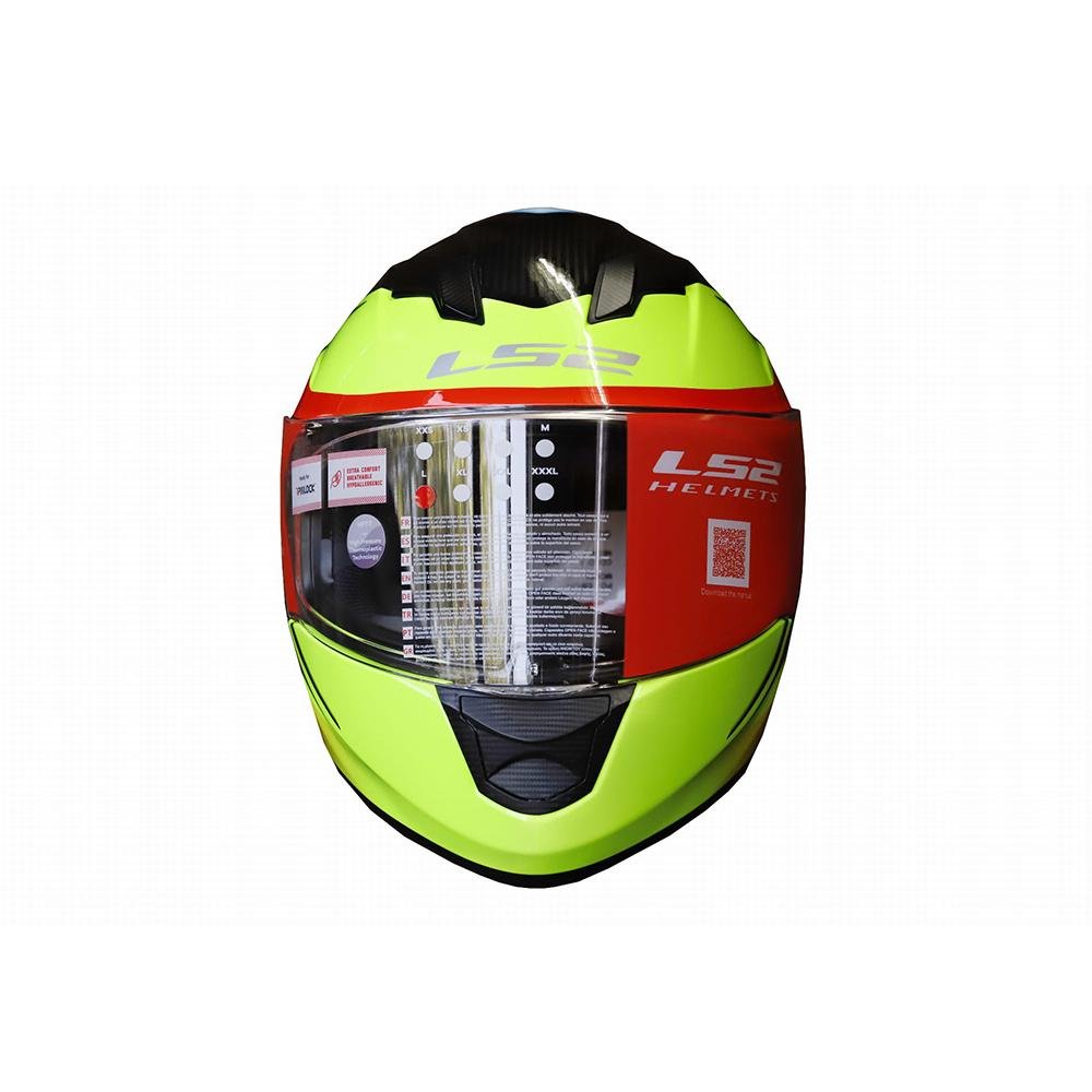 LS2 HELMET -  FF320 FLAUX BLACK NEON YELLOW  HELMETS